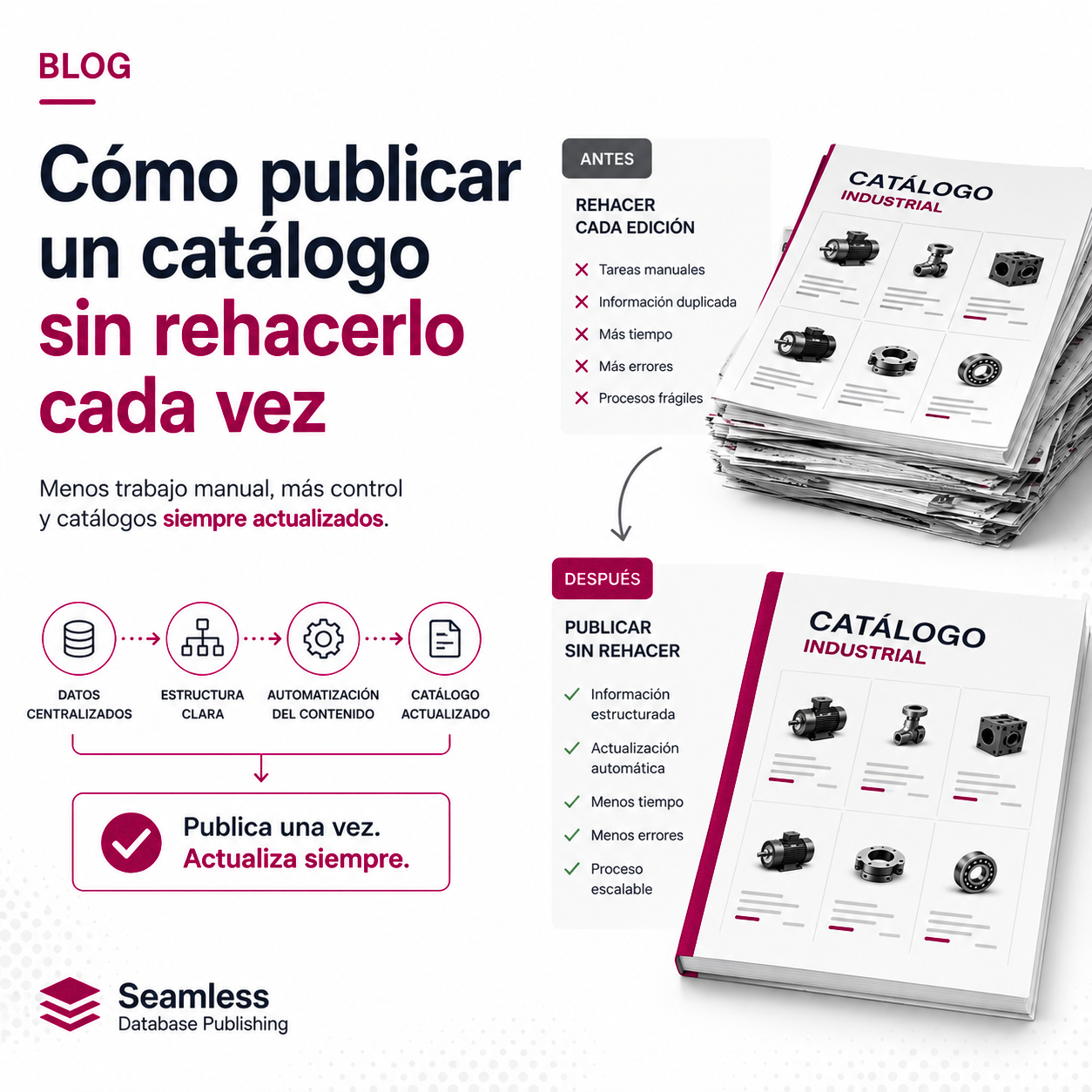 como publicar un catalogo sin rehacerlo cada vez